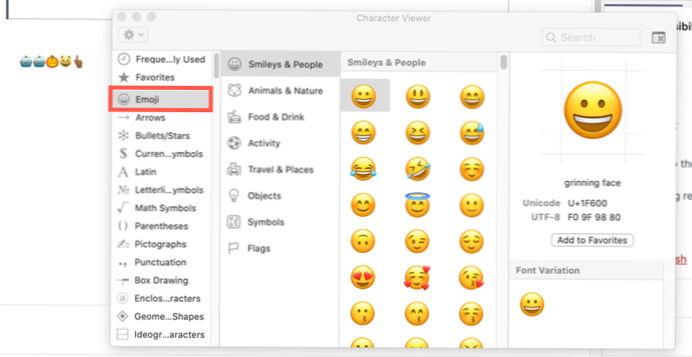 Konverter humørikoner som -) og -P til grafik på displayet