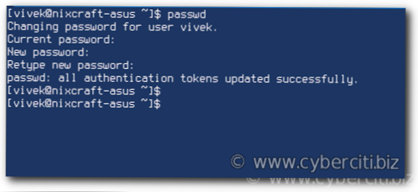 verificarea parolei utilizatorului curent