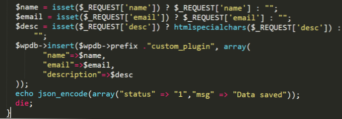 Custom plugin giving wp-admin/admin-ajax.php 400 (Bad Request)