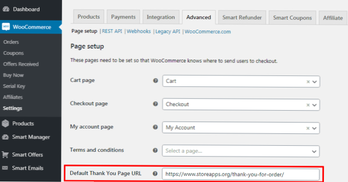 Customise default site setup
