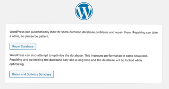 erreur de base de données WordPress passe d'un hébergement à un autre