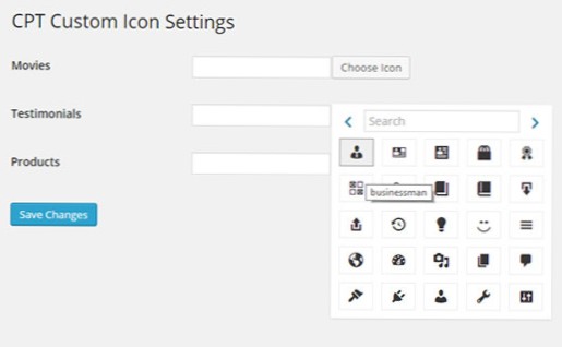 Different Category system needed for the Custom Post Type