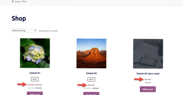 Afficher le nom d'une seule catégorie dans la boucle woocommerce