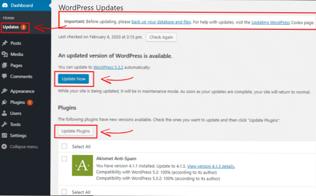 Hat die Funktion „WordPress-Bestellung“ im WordPress-Dashboard Auswirkungen auf die Website-Architektur??