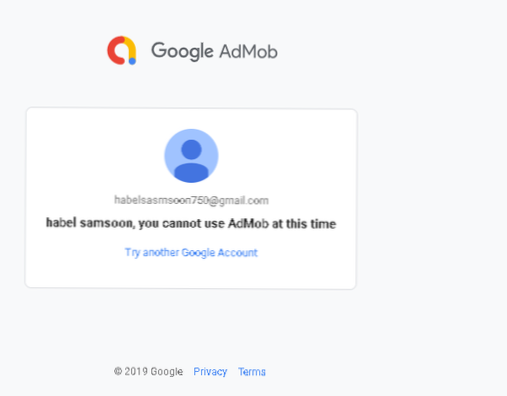 Feil når du prøver å logge inn [lukket]