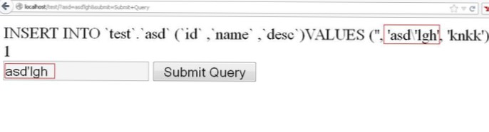 Ontsnappen / coderen van gegevens voordat ze in een database worden ingevoegd?