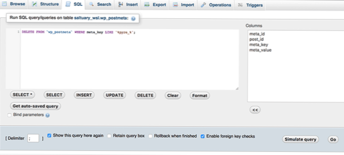Postmeta exportieren (benutzerdefinierte Felder)