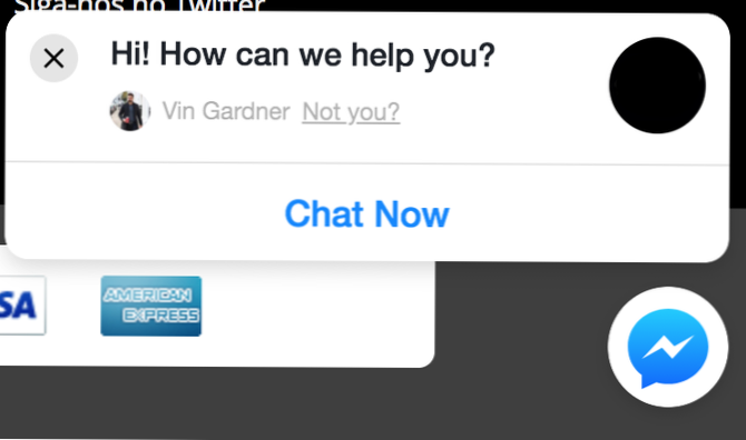 Complemento de mensajes de Facebook