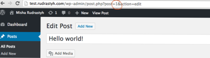 Get Post ID by Content