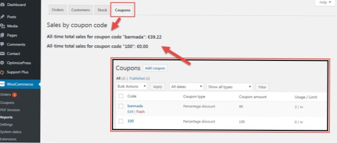 Woocommerce-Gutscheincode erhalten