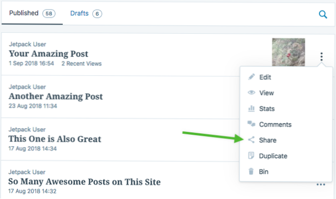 Hook into Jetpacks Publicize without using a post type
