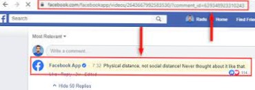 How can get comment link by comment id?