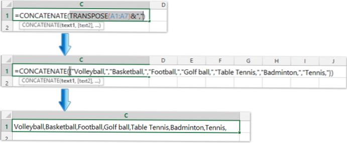 How can I convert a list of title-posts into a sequence of comma separated text? [closed]