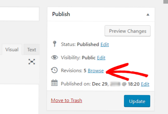 How can we publish revisions of a post, in addition to showing the latest post?