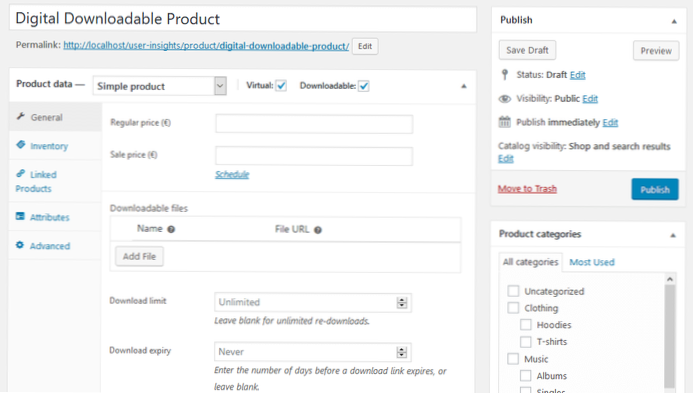 Wie können Sie Woocomemrce dazu bringen, Ihnen mehrere Lizenzierungsoptionen für ein herunterladbares Produkt anzubieten??