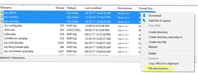 Varför är det inget fel om jag uppgraderar WordPress-kärnan efter låsning .htaccess-behörigheter till 644?