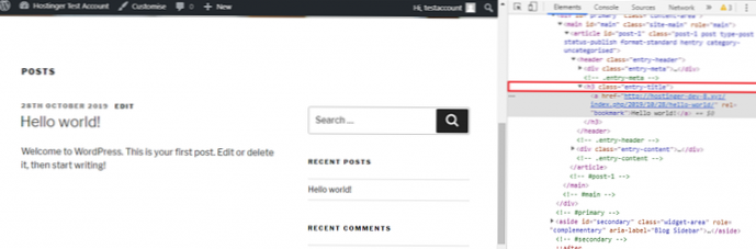 Hvordan skjuler jeg den aktuelle sides titel?