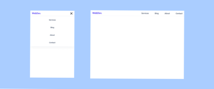 How do i remove Responsive navigation bar from from single blog post