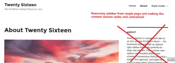 How do i remove the 'WooCommerce' section from Customizer in Twenty Sixteen Theme?