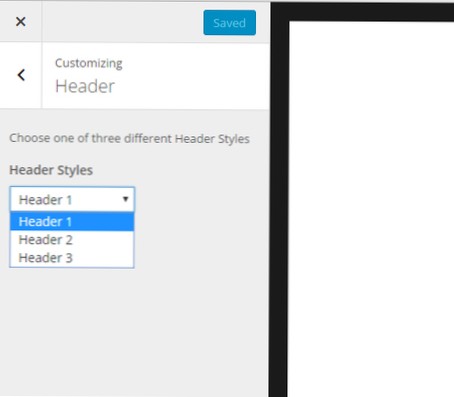 Hvordan kan jeg sjekke om get_theme_mod er i topptekst eller en maldel