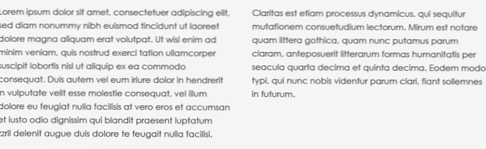 How I can split text in the_content() into 2 columns?