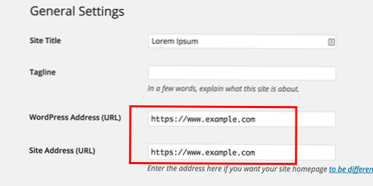 come fare in modo che wp includa gli URL come https?