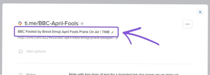 Hvordan kan jeg endre destinasjonen til en lenke?