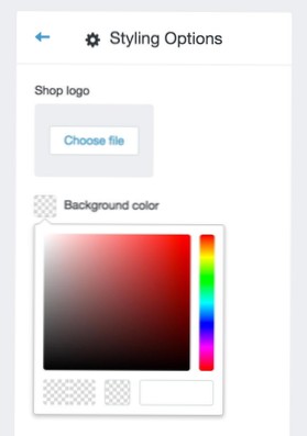 How to add color picker in theme options
