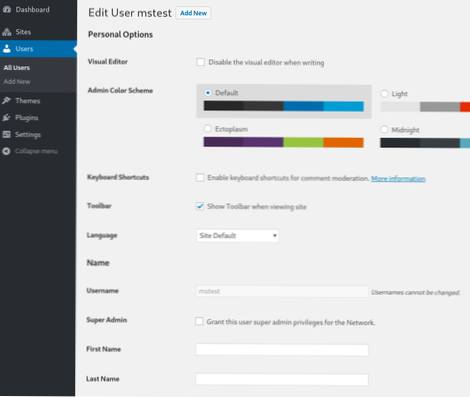 Jak přidat superadministrátora pro více stránek WordPress