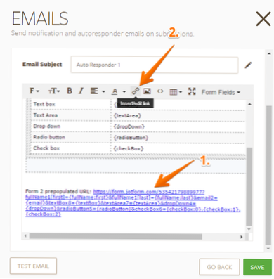 Come estrarre automaticamente un'informazione da un campo modulo su un'altra pagina?