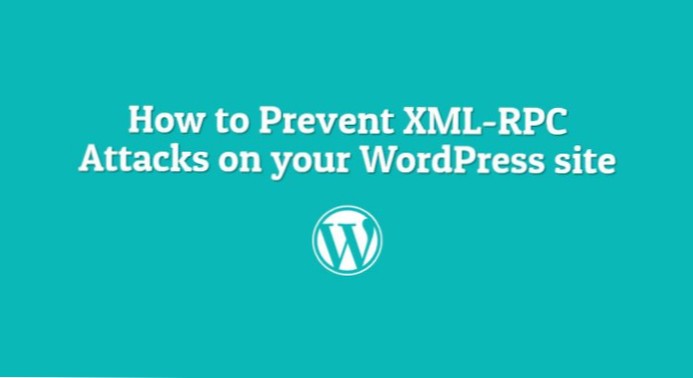 Cum se blochează atacul XML-RPC?