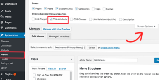 Sådan ændres titelattribut til at være forskellig fra sidetitel