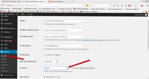 How to check for WordPress timezone type?