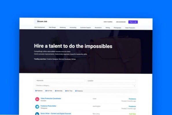 How to create custom search page