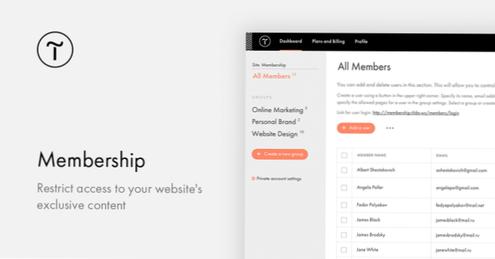 How to create members?