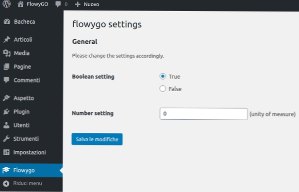 So erstellen Sie eine Plugin-Einstellungsseite für jeden Admin-Benutzer?
