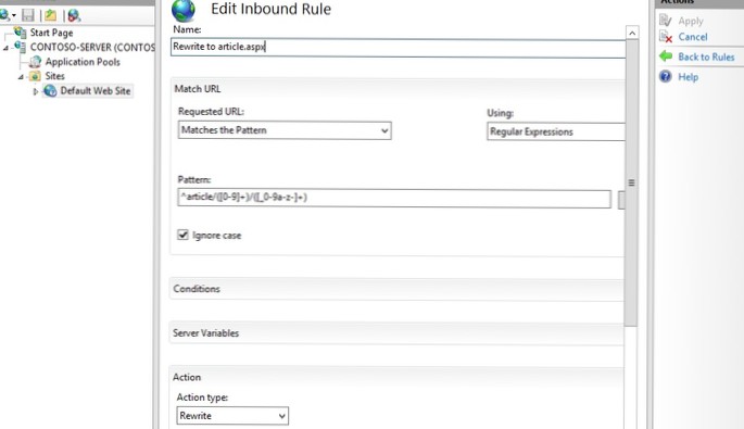Hvordan gjøre grunnleggende URL-omskriving uten omdirigering