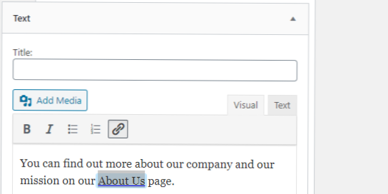 Sådan ordnes wordpress-webadresse, der vedhæftes links til sociale medier i widgeten?