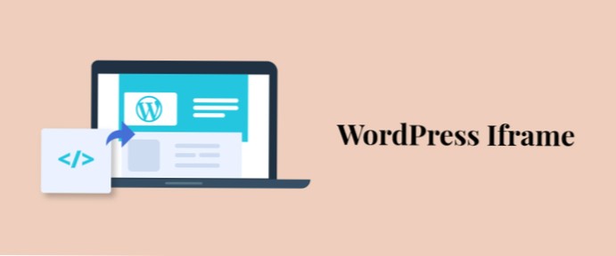 Jak obejít iframe pomocí WordPressu?