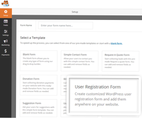 How to have sample page for each new register users in a membership website