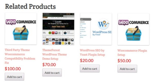 So verbinden Sie sich mit WooCommerce-verwandten Produkten