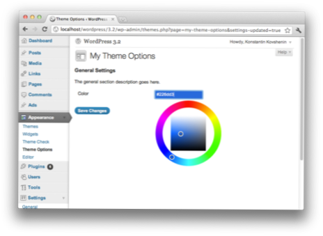 How to implement color picker from wordpress in my plugin?