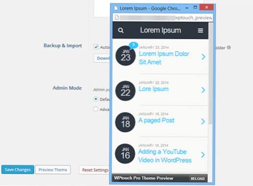 Jak zrobić wordpress backend zoptymalizowany pod kątem urządzeń mobilnych.?