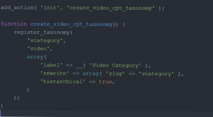 How to Populate the list of custom post type categories