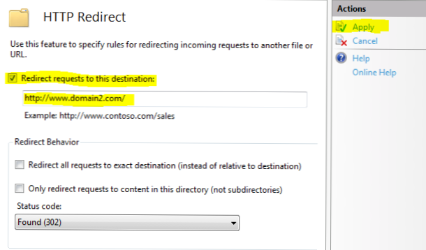 Hvordan omdirigere URL med undermappe til samme URL, men uten undermappe?