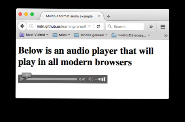 Insert Link to Audio versus Embed Audio Player