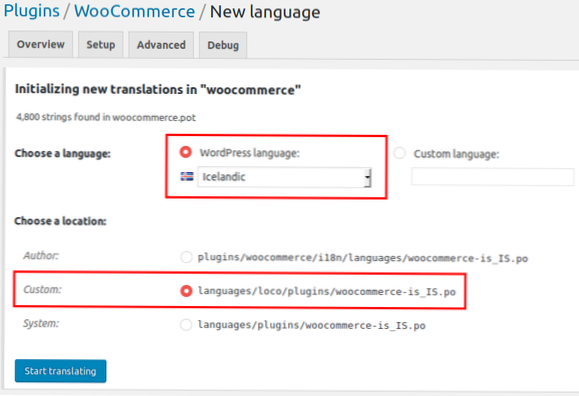 Je bezpečné upravovat jazykové soubory z wp-content / languages / plugins / woocommerce-ro_RO?