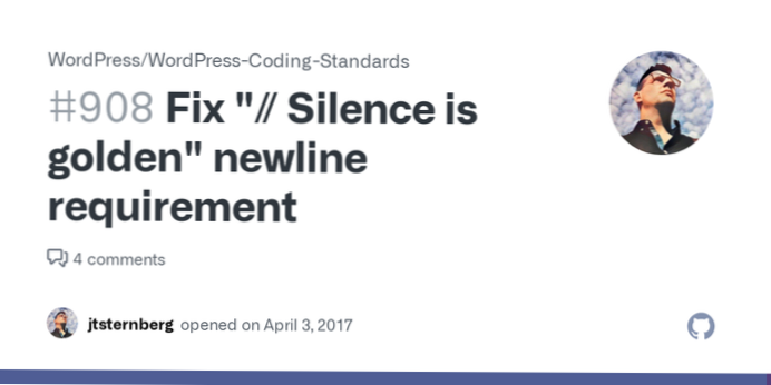 Is it a standard to have an empty 'index.php' in root of Plugin? [duplicate]