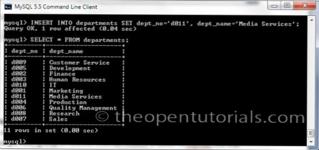 load post data into mysql
