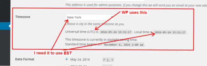 Make WordPress use timezone for email Date header